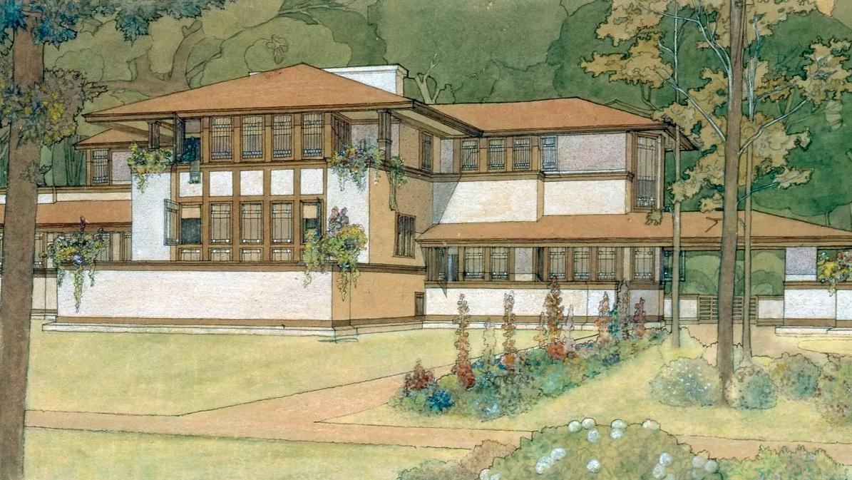 Frank Lloyd Wright Willits House Rendering