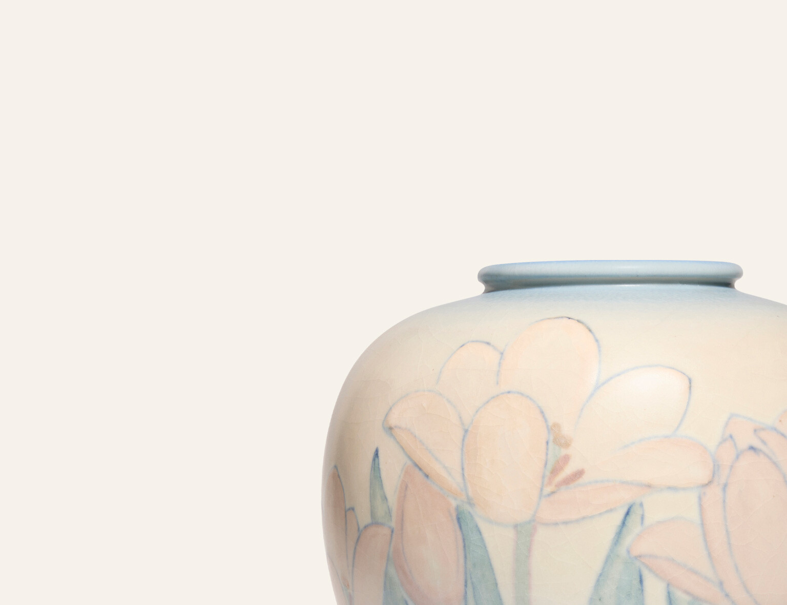 A Fulper Pottery Wisteria Matte Glazed Vase now a Lamp