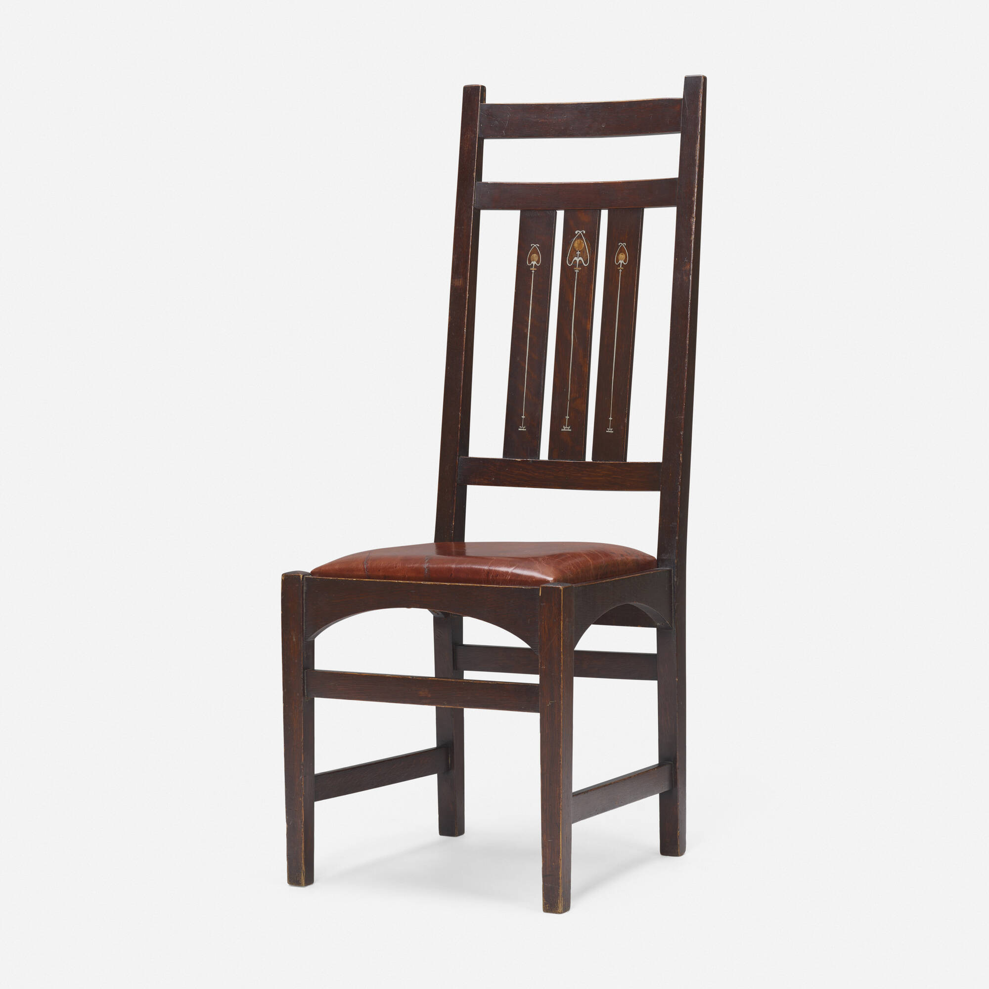 105 HARVEY ELLIS ATTRIBUTION FOR GUSTAV STICKLEY Inlaid side