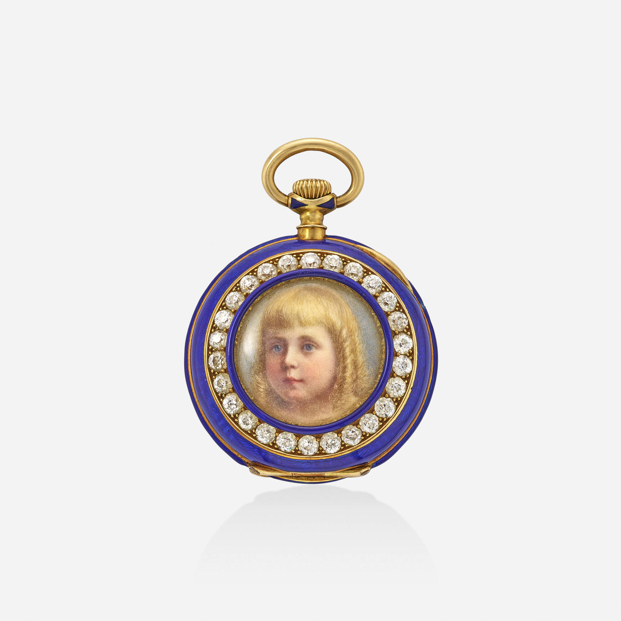 107 TIFFANY CO. Gold enamel and diamond pocket watch Jewelry Antique to Art Deco 16 April 2024 Auctions Toomey Co. Auctioneers
