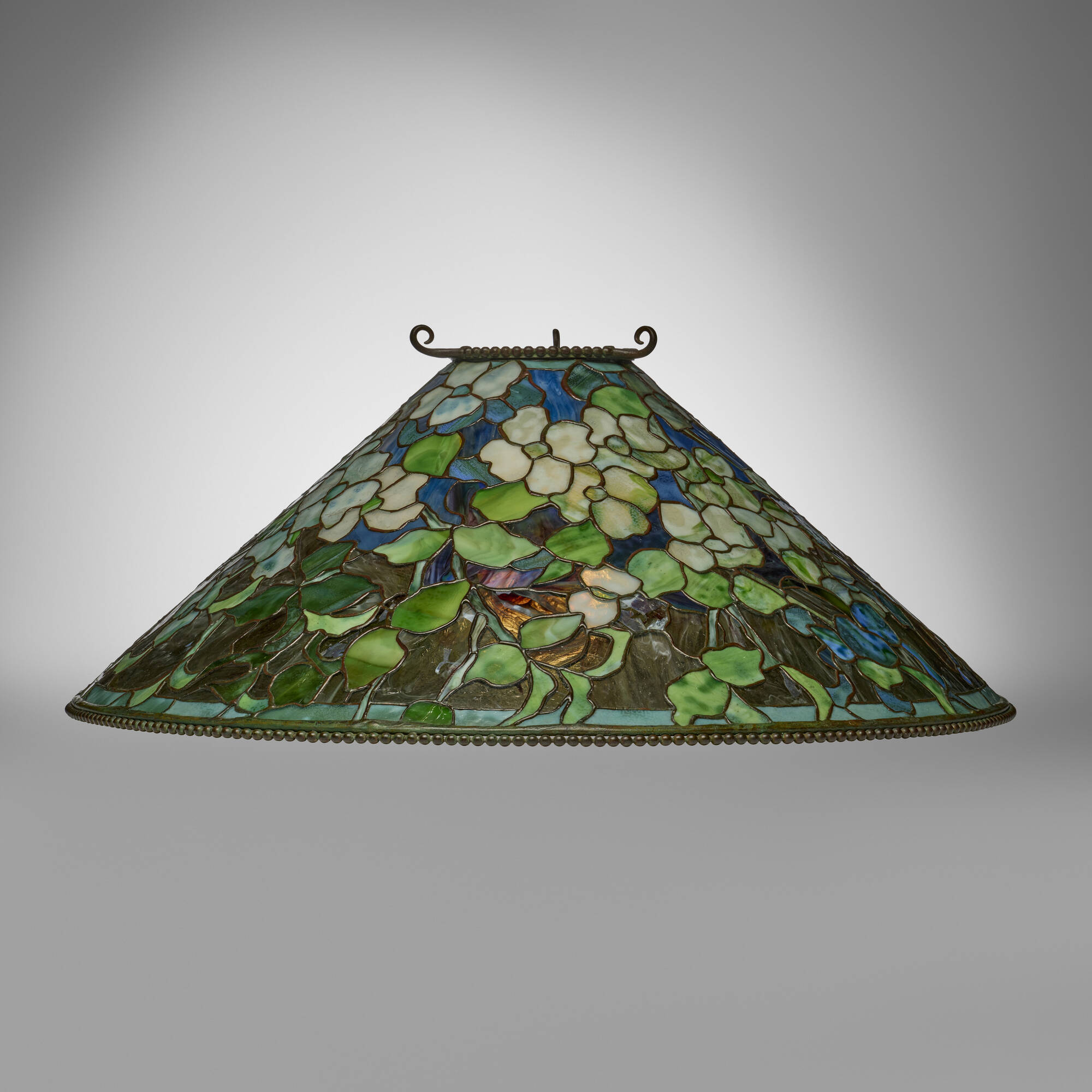 108: TIFFANY STUDIOS, Dogwood chandelier shade < Art Nouveau