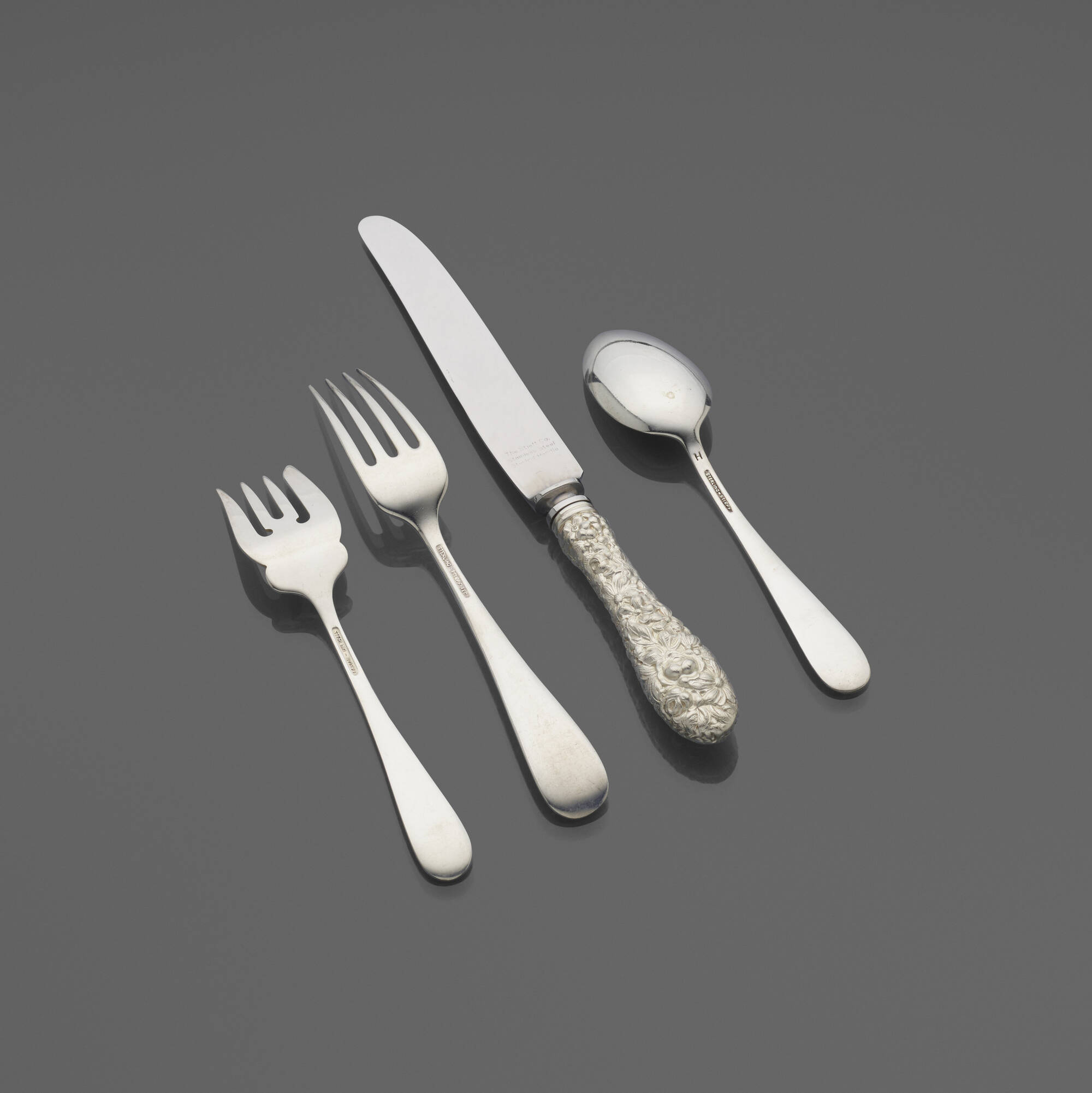 112 STIEFF Rose flatware service Great Estates 9 May 2024 Auctions Toomey Co. Auctioneers
