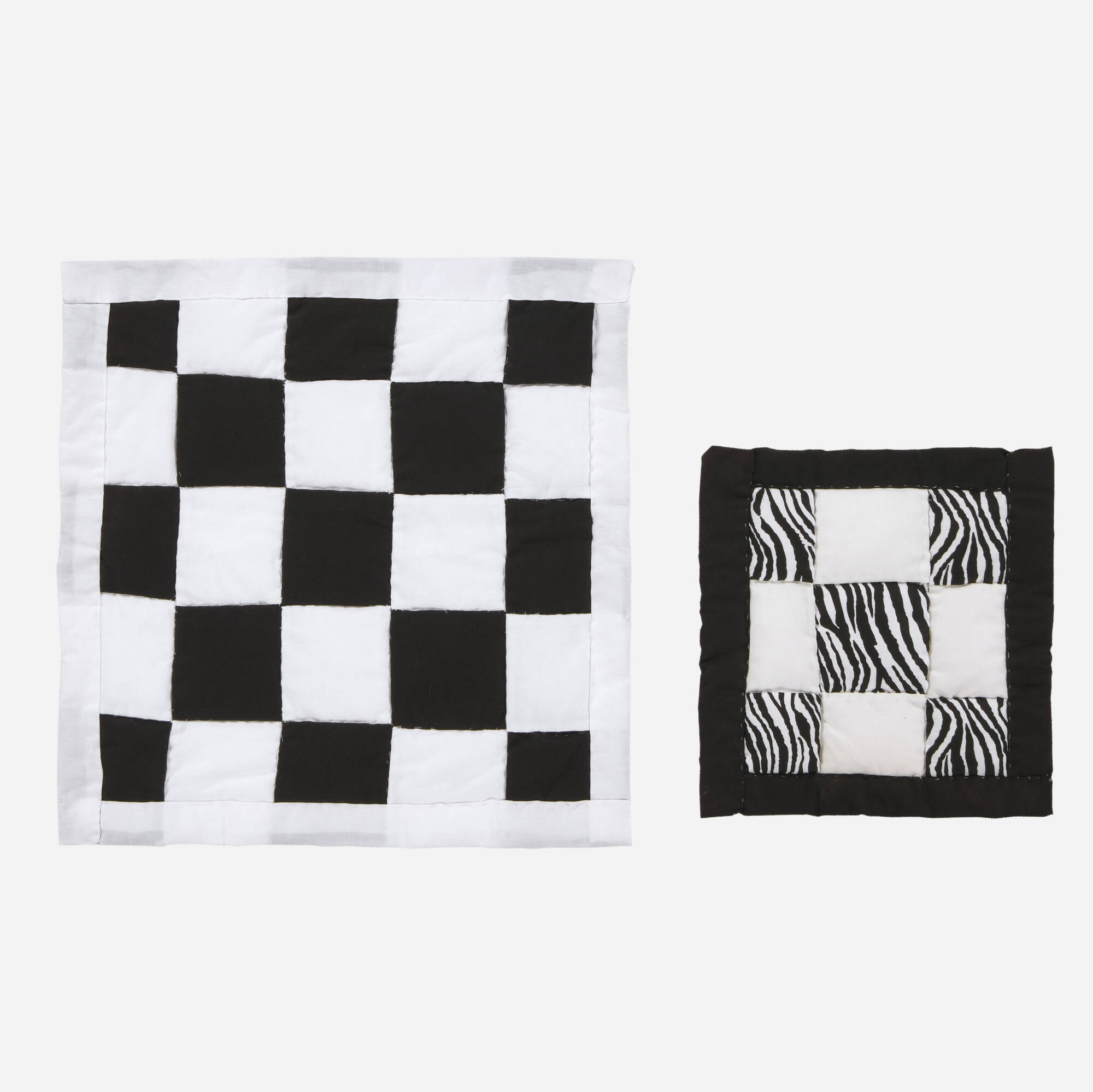 117: GEE'S BEND (CASTER PETTWAY), Small quilts, set of two