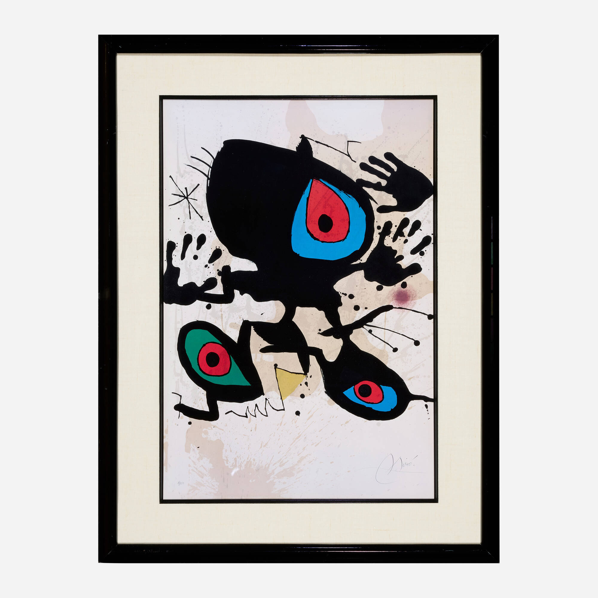 Joan Miro、PEINTURE、画集画、新品額装付 Caviar20_Joan-Miro-Obra-