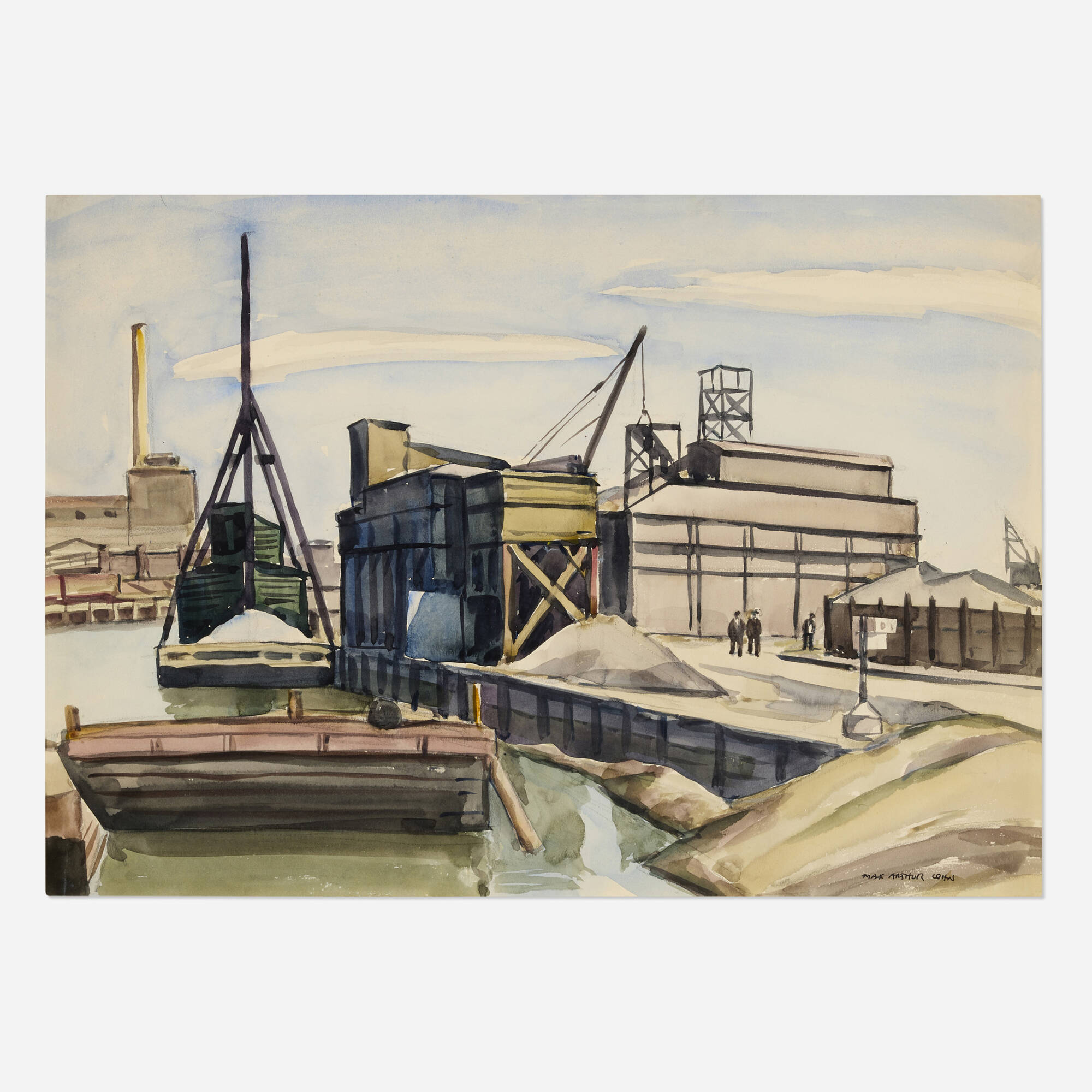 129: MAX ARTHUR COHN, New York, Harlem River < Fine Art, 22