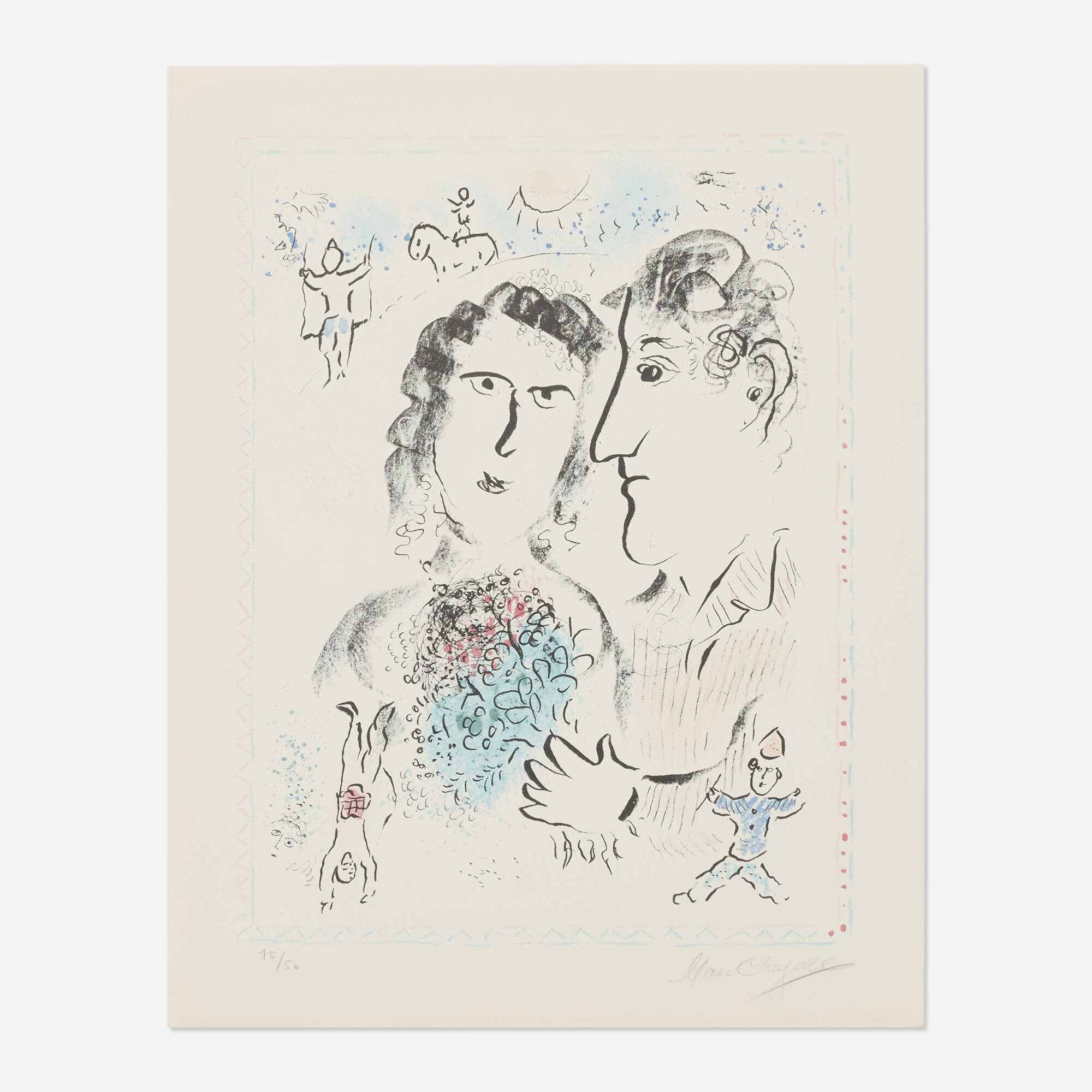 131: MARC CHAGALL, Fiançailles au cirque < Prints