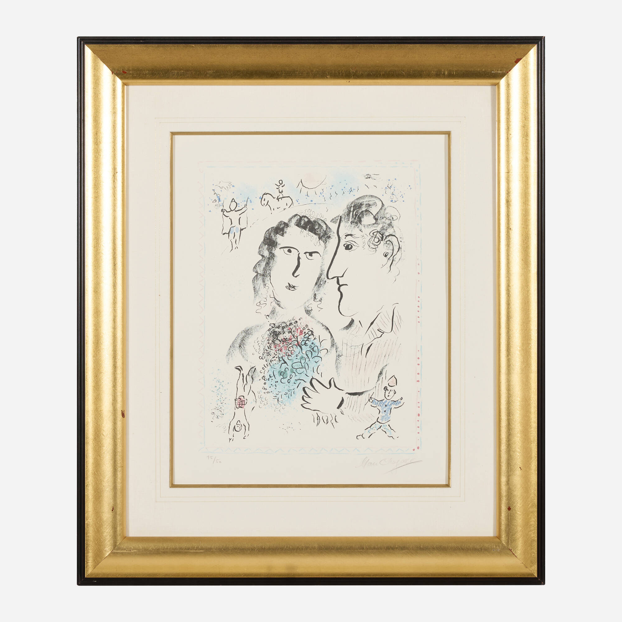 【メーカー直送】 131: MARC Prints < cirque au Fiançailles CHAGALL, 絵画