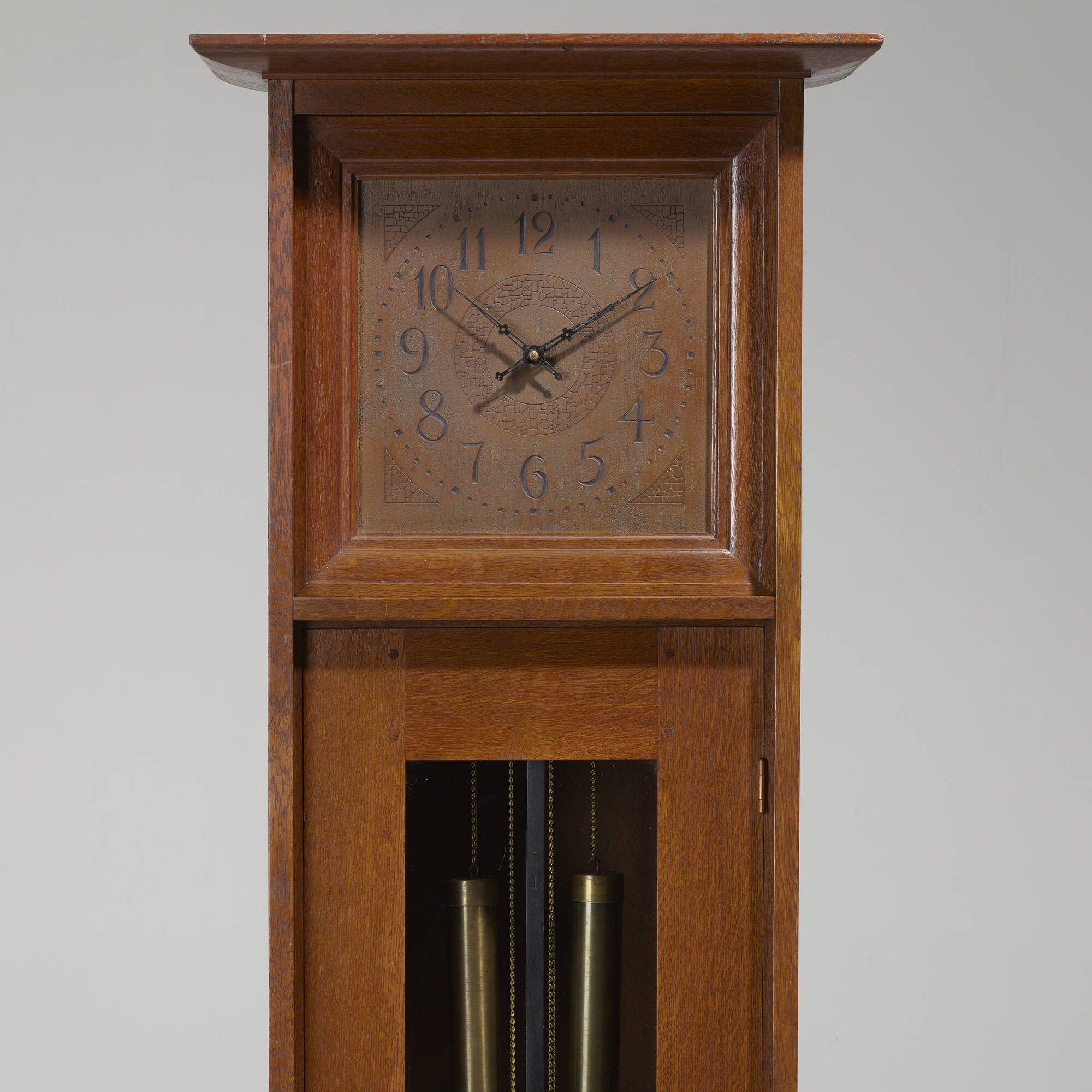 セール‼️アンティークタワークロック Musical tall clock 絵 140: L. & J.G. STICKLEY, Tall case clock, model 919 < Early