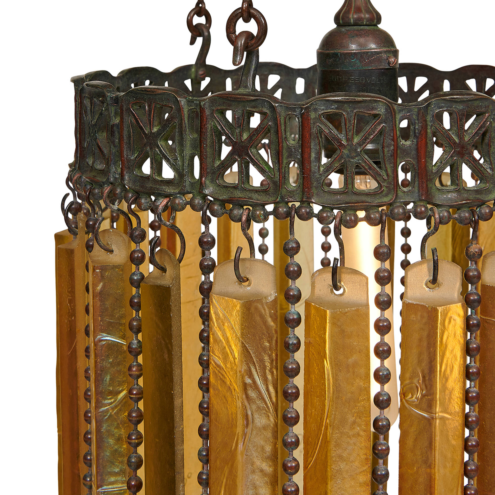 アート作品集  TIFFANY    PARTIES 146: TIFFANY STUDIOS, Moorish style hanging prism fixture