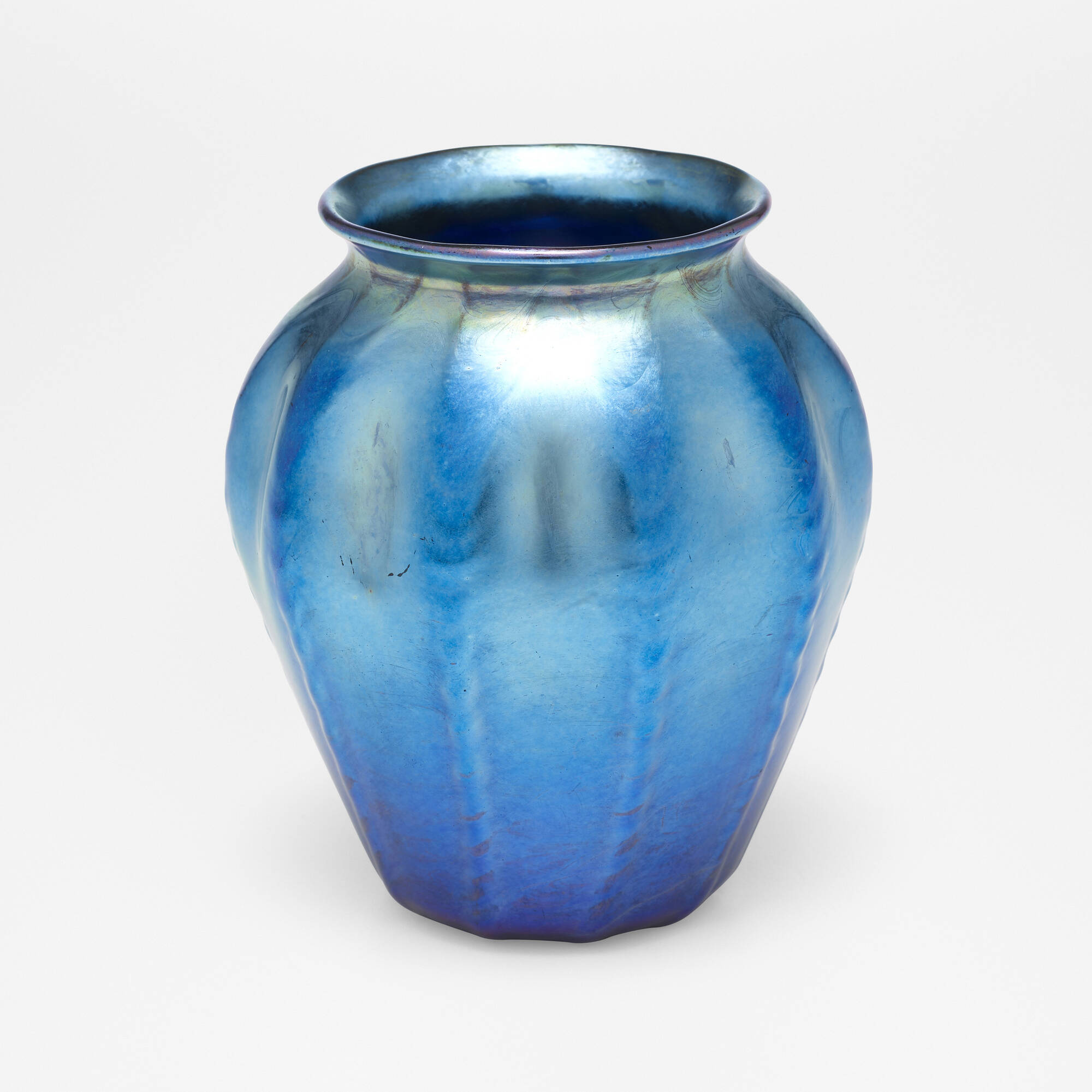 お見舞い STUDIOS, TIFFANY 151: Ribbed May 9 Estates, Great < vase 花瓶・フラワースタンド