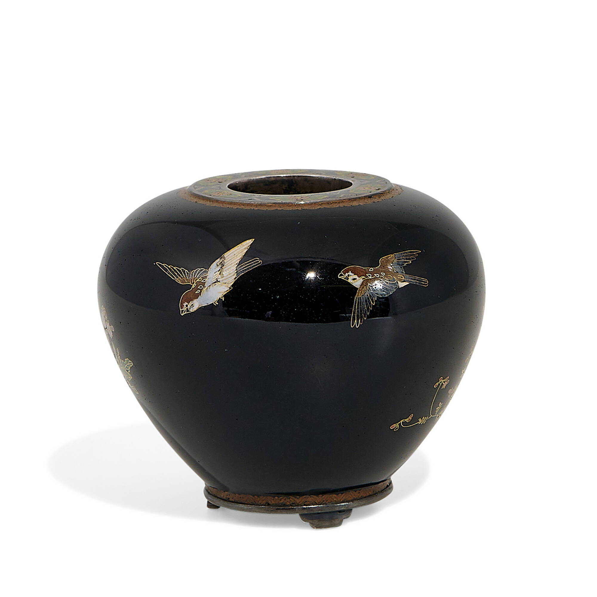 157: NAMIKAWA YASUYUKI, cloisonné pot < Fine Art + Furniture