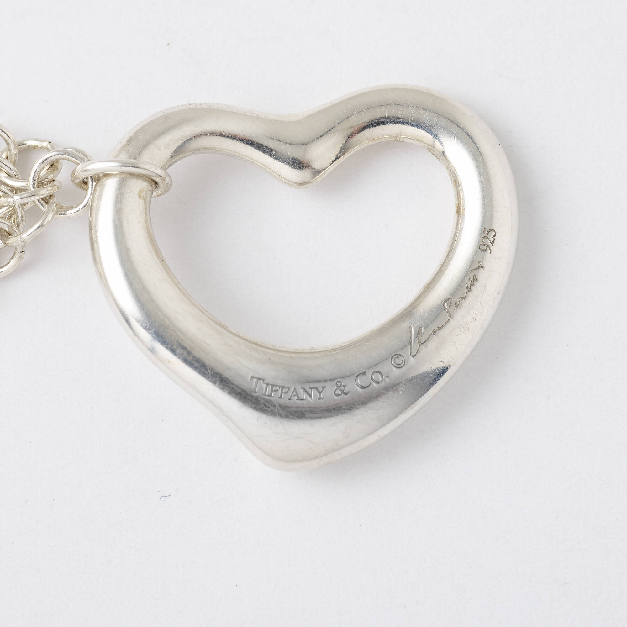 Tiffany and co silver heart bracelet best sale