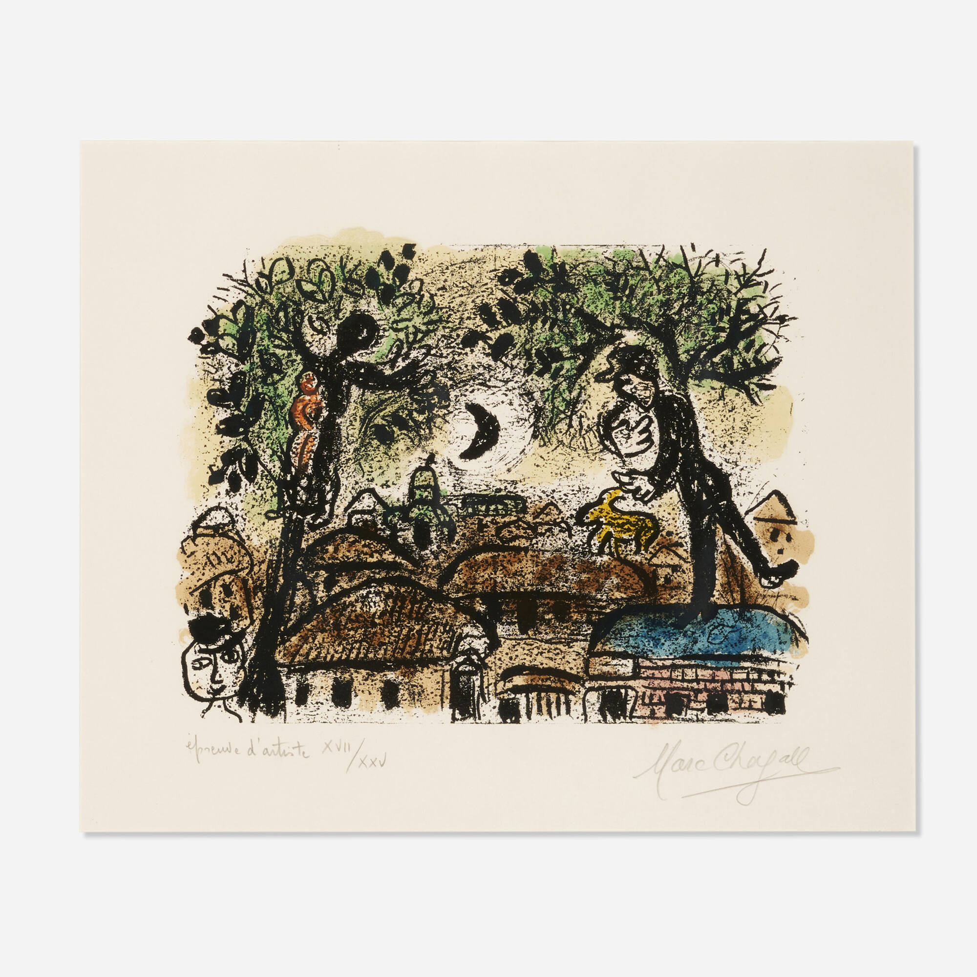 183: MARC CHAGALL, Lune noire < Prints & Multiples, 27 July