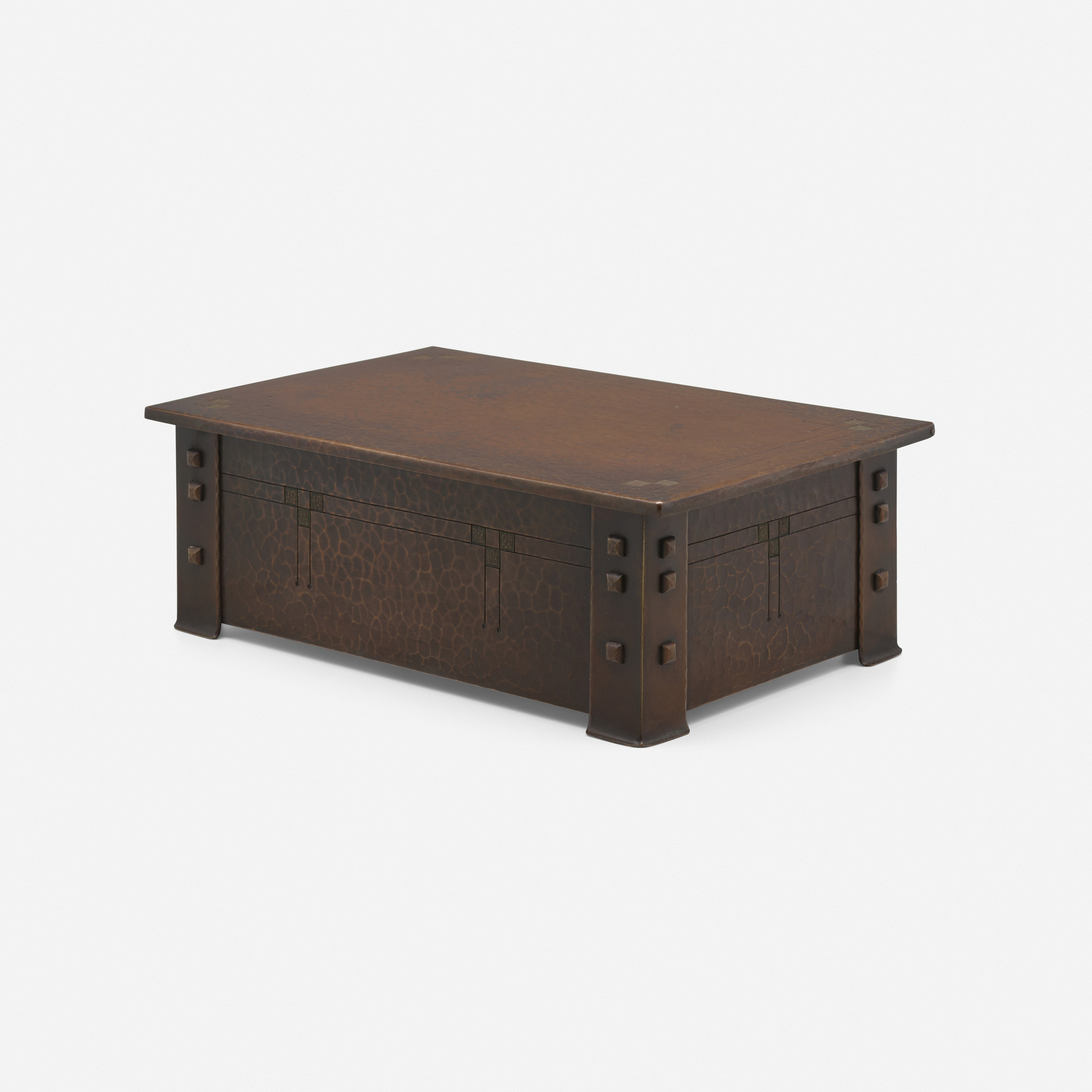 194: ROYCROFT, Rare lidded box < Early 20th Century Design, 2 