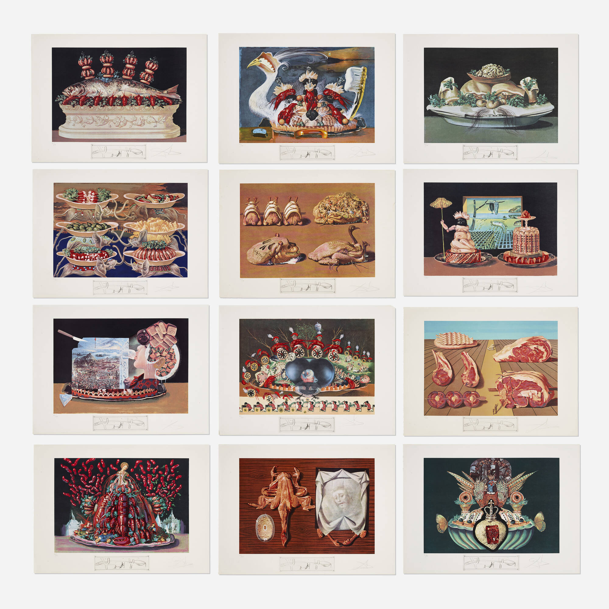 205: SALVADOR DALÍ, Les dîners de Gala suite < Prints