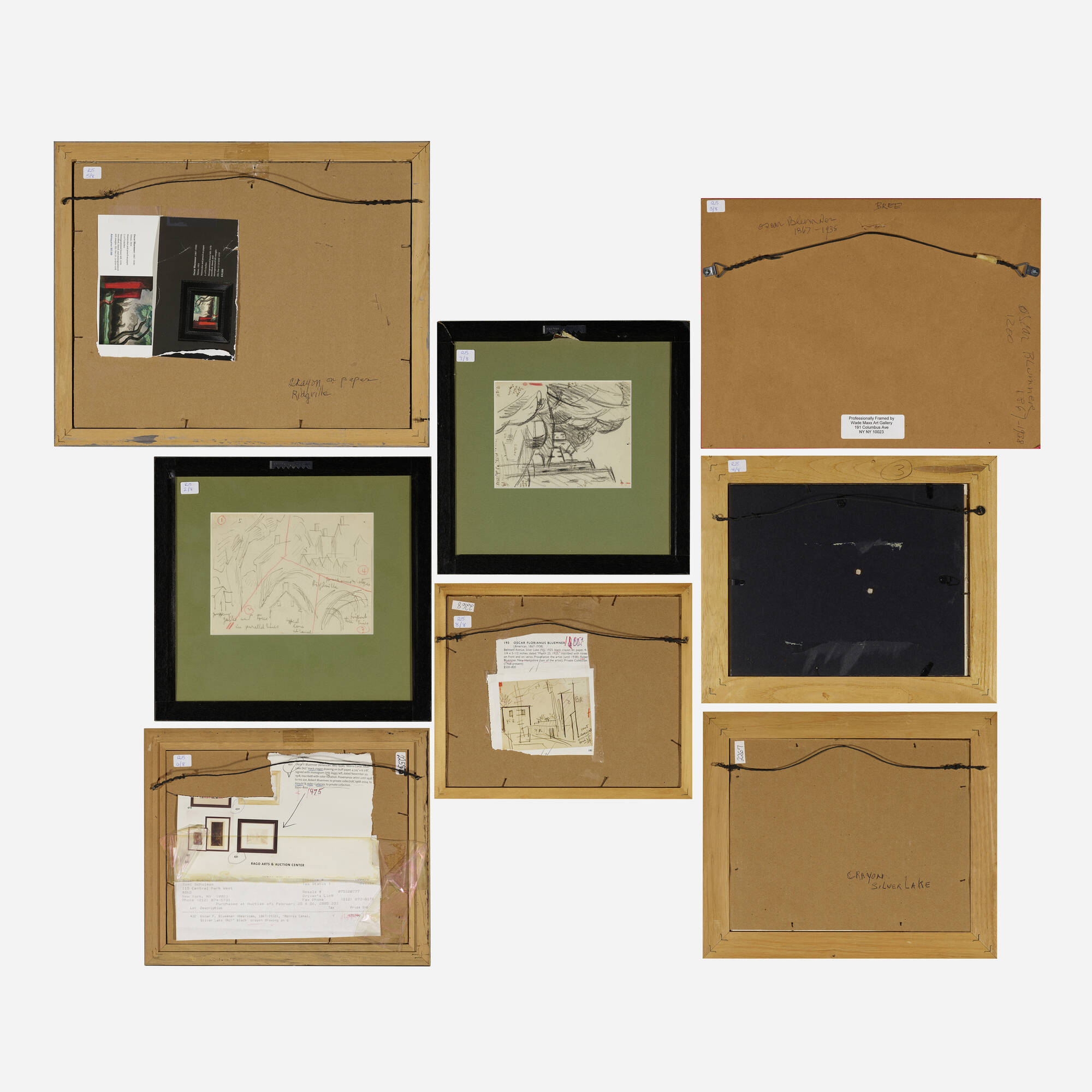 205: OSCAR BLUEMNER, Eight sketches < Fine Art, 10 October