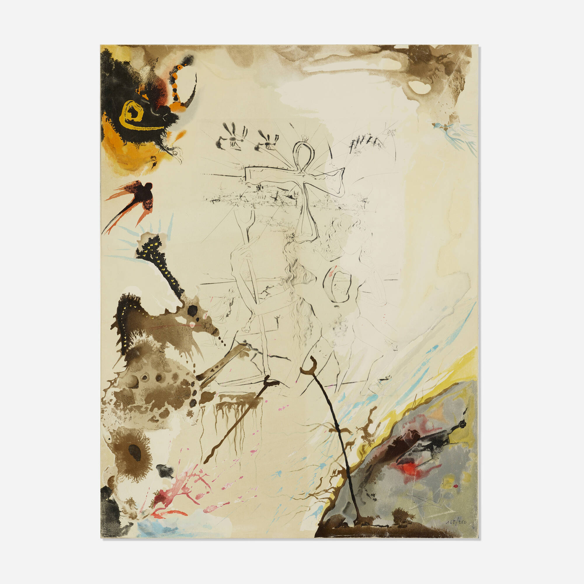 216: SALVADOR DALÍ, Moses and Akhenaton (from the Moïse et