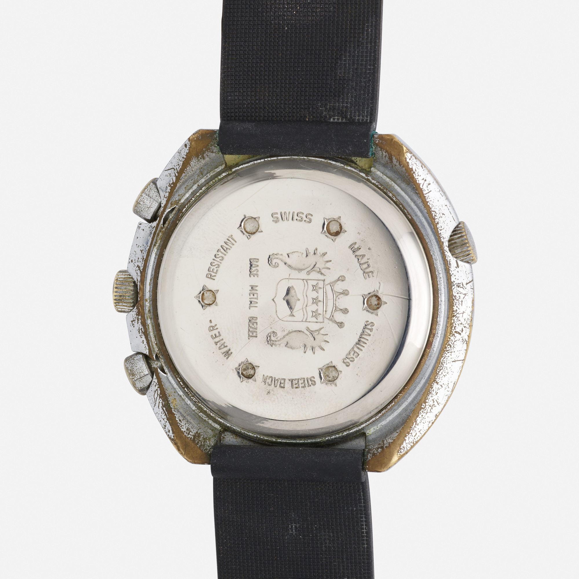 218: SICURA, Stainless steel chronograph wristwatch