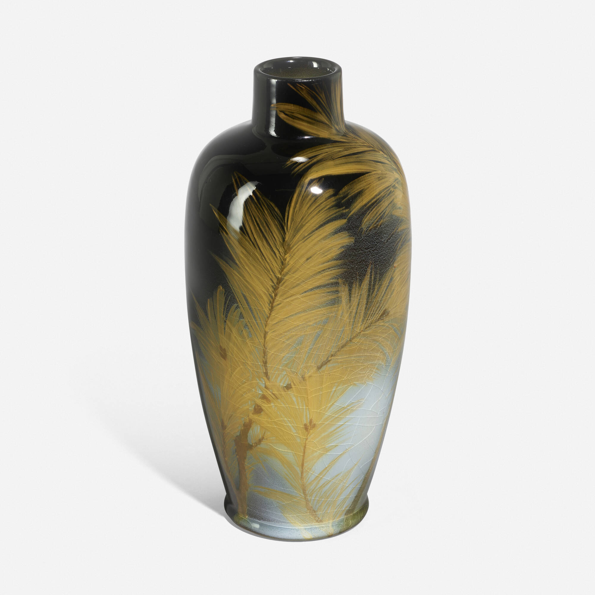 Nezumi Shino Sake Cup with Pine Design by Kato Ken