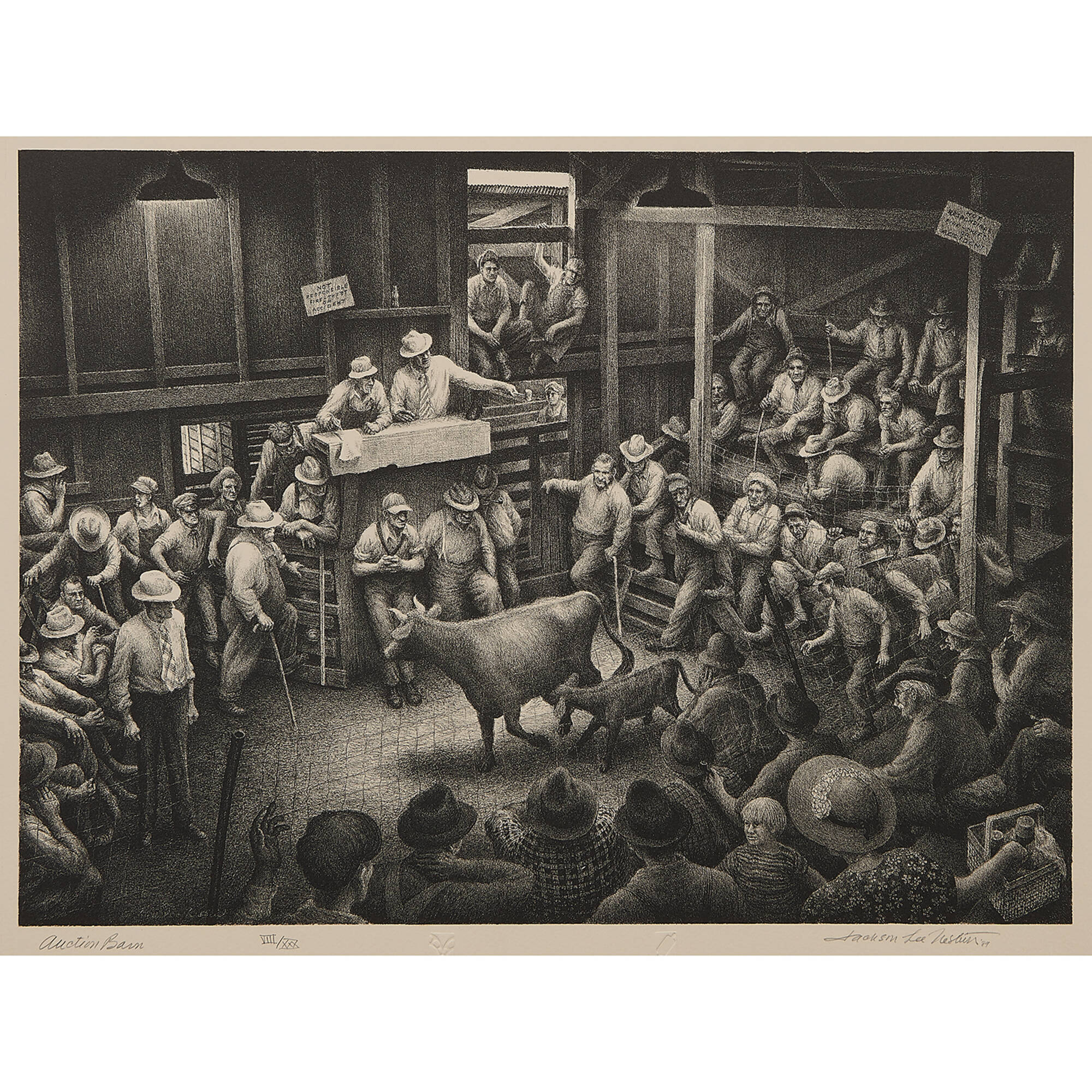 238: JACKSON LEE NESBITT, Auction Barn, 1989 < Prints & Multiples, 13  October 2021 < Auctions | Toomey & Co. Auctioneers