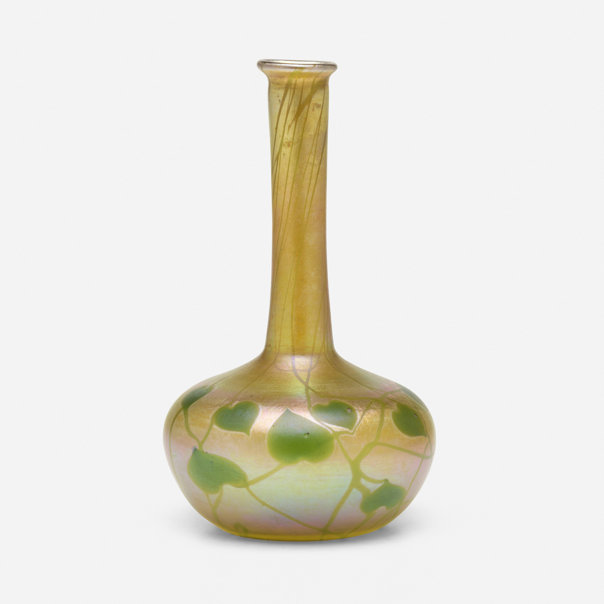 239: TIFFANY STUDIOS, Leaf and Vine vase < Early 20th Century 