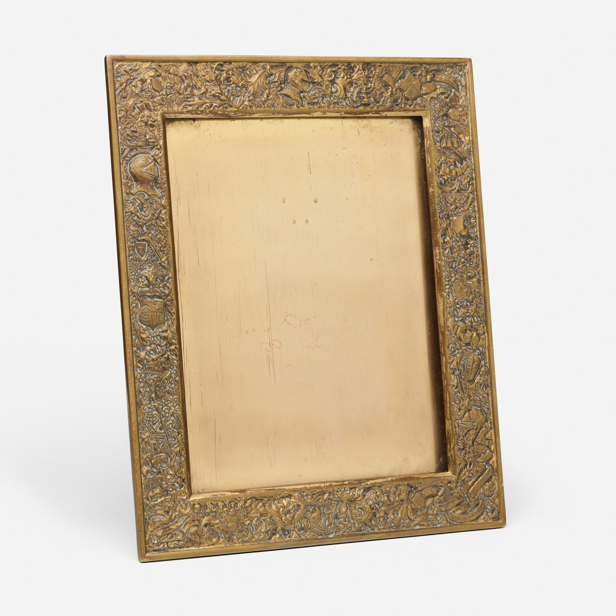 great library of solana cold foil 美品 248: LOUIS C. TIFFANY FURNACES, INC., Heraldic picture frame