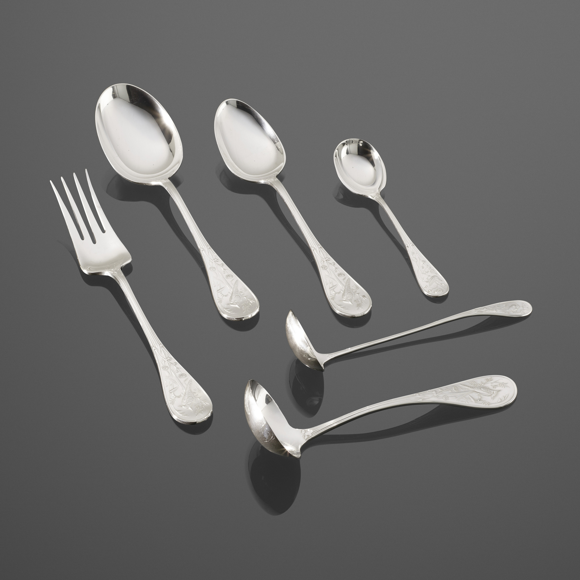 Tiffany audubon flatware sale