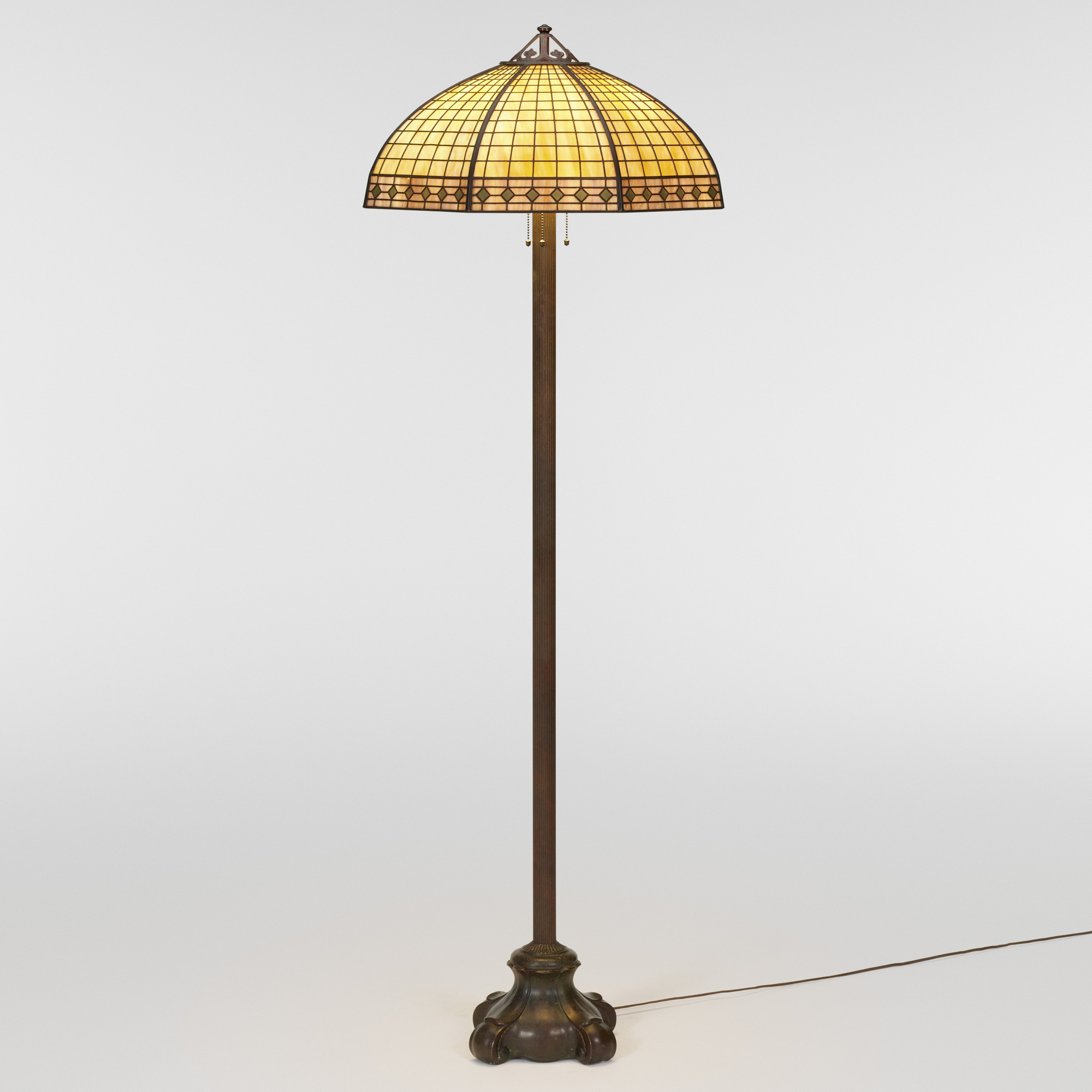 257 HANDEL Teroca overlay floor lamp Early 20th Century Design