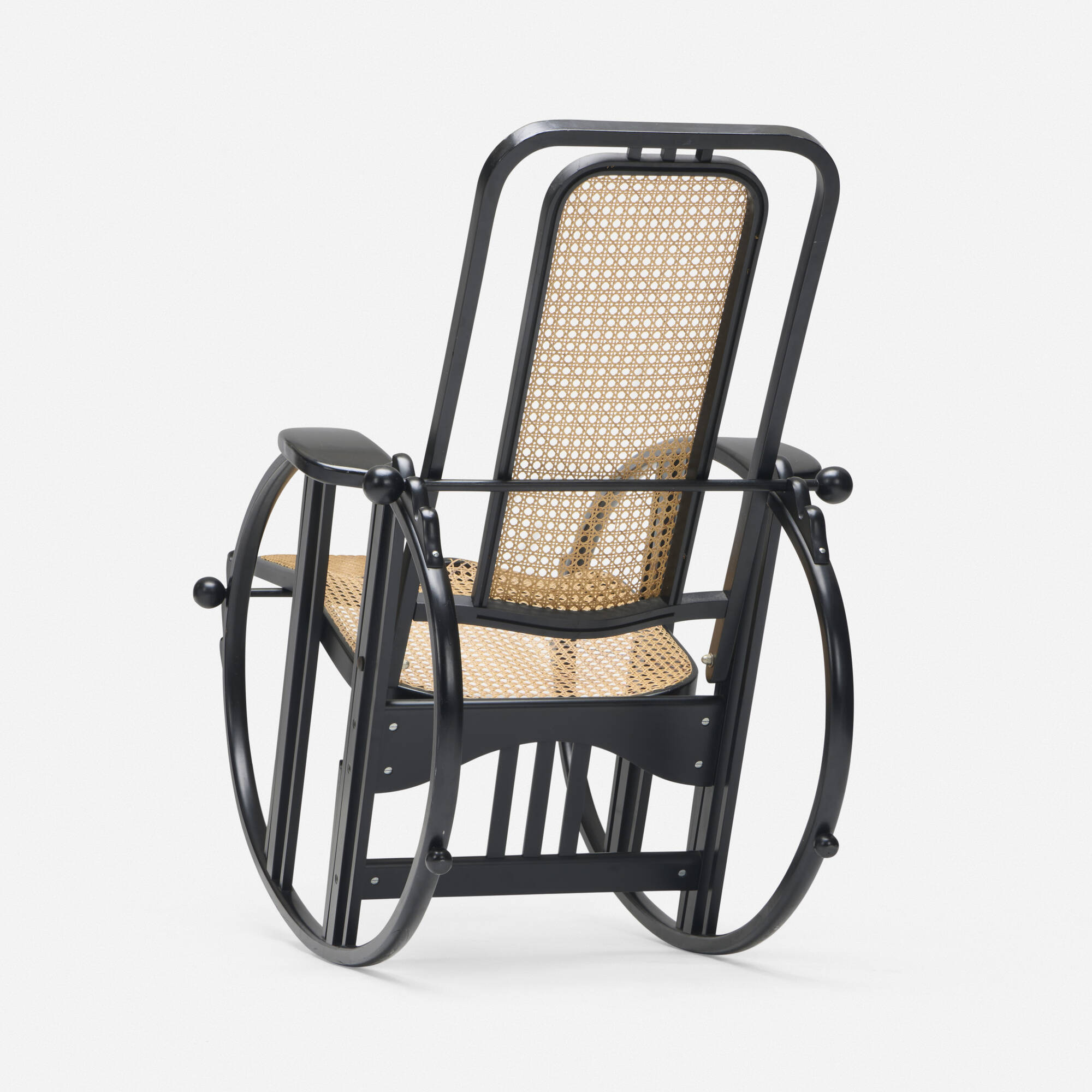 273: MAX FABIANI, Egg rocking chair, model 267 < Early 20th