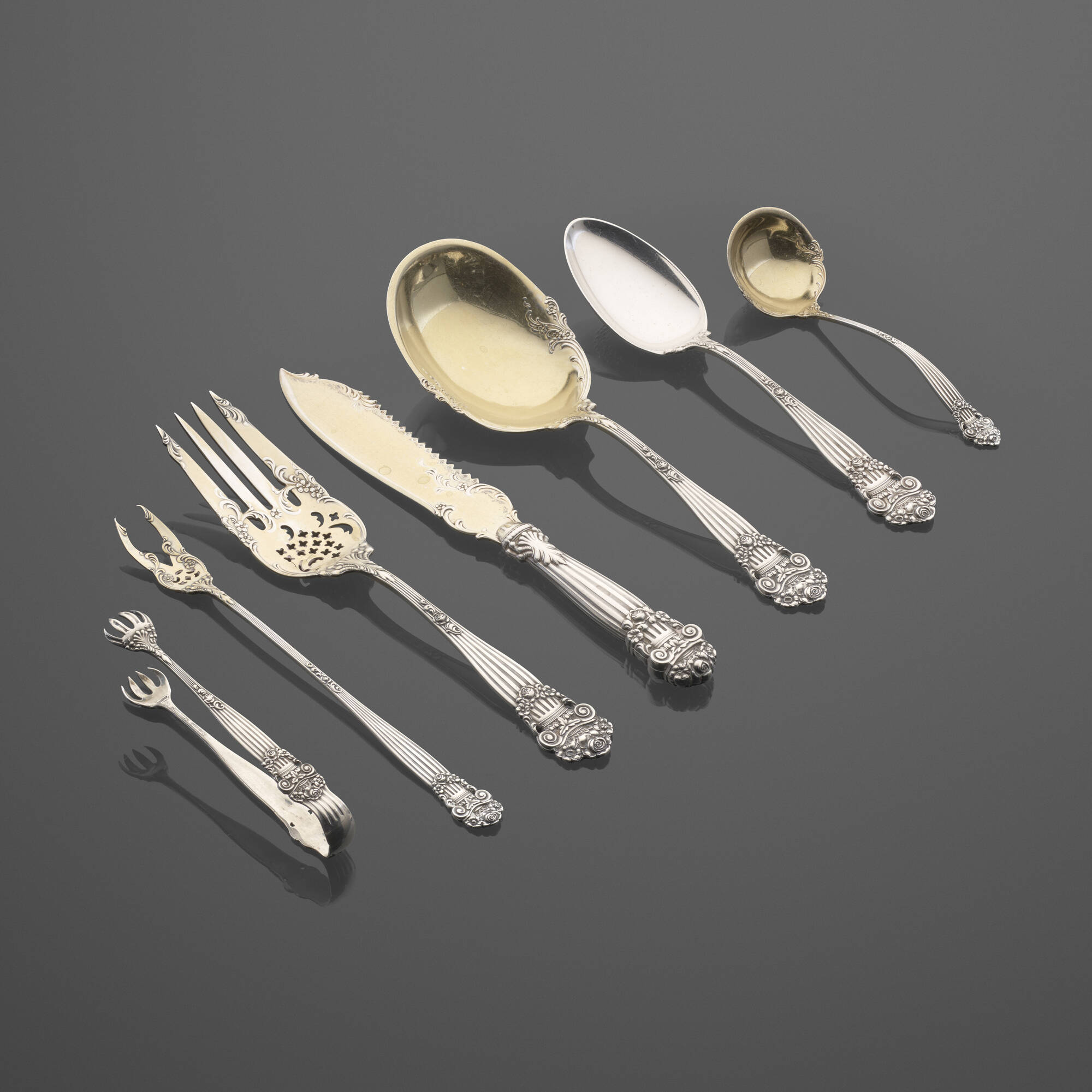277 TOWLE SILVERSMITHS Georgian flatware service Jewelry Silver Objects of Vertu 17 November 2023 Auctions Toomey Co. Auctioneers