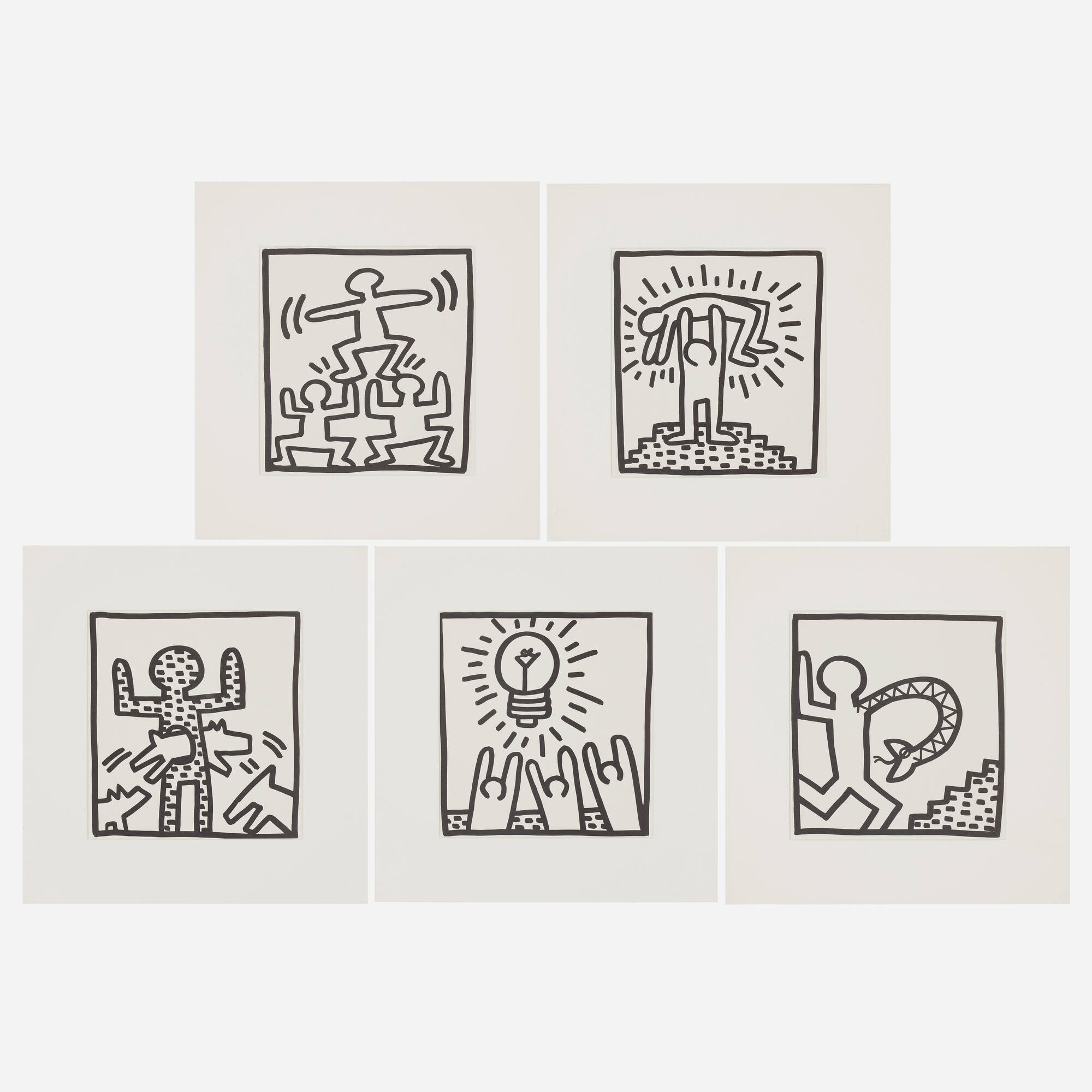 KEITH HARING アート作品 未使用 Keith Haring, Pop Shop II Set, 1988 | Andipa Gallery