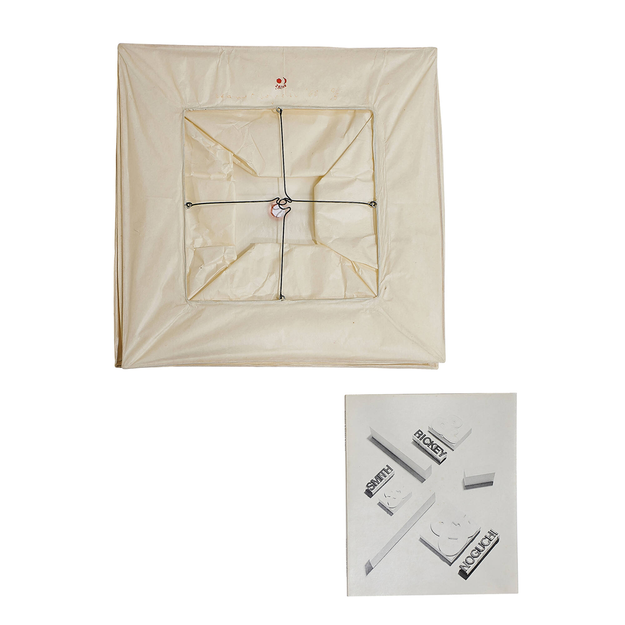 288: ISAMU NOGUCHI, hand-signed Akari lamp shade, model 40XP