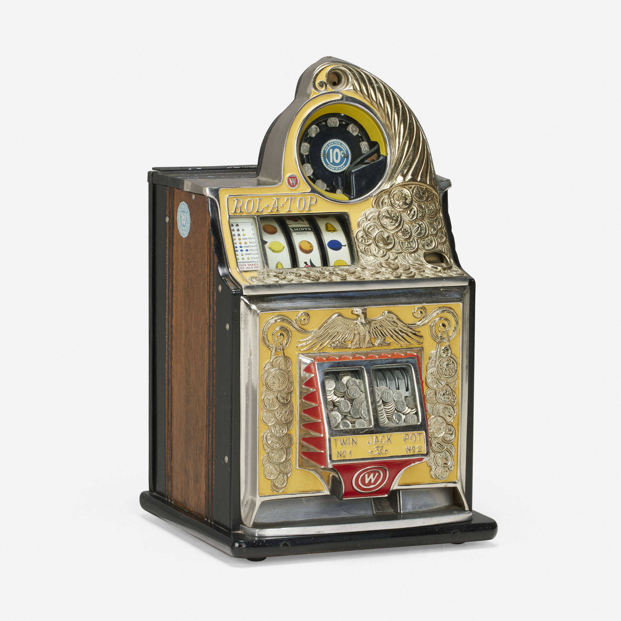 313: WATLING SCALE CO., INC., 10-Cent Rol-A-Top Twin Jackpot