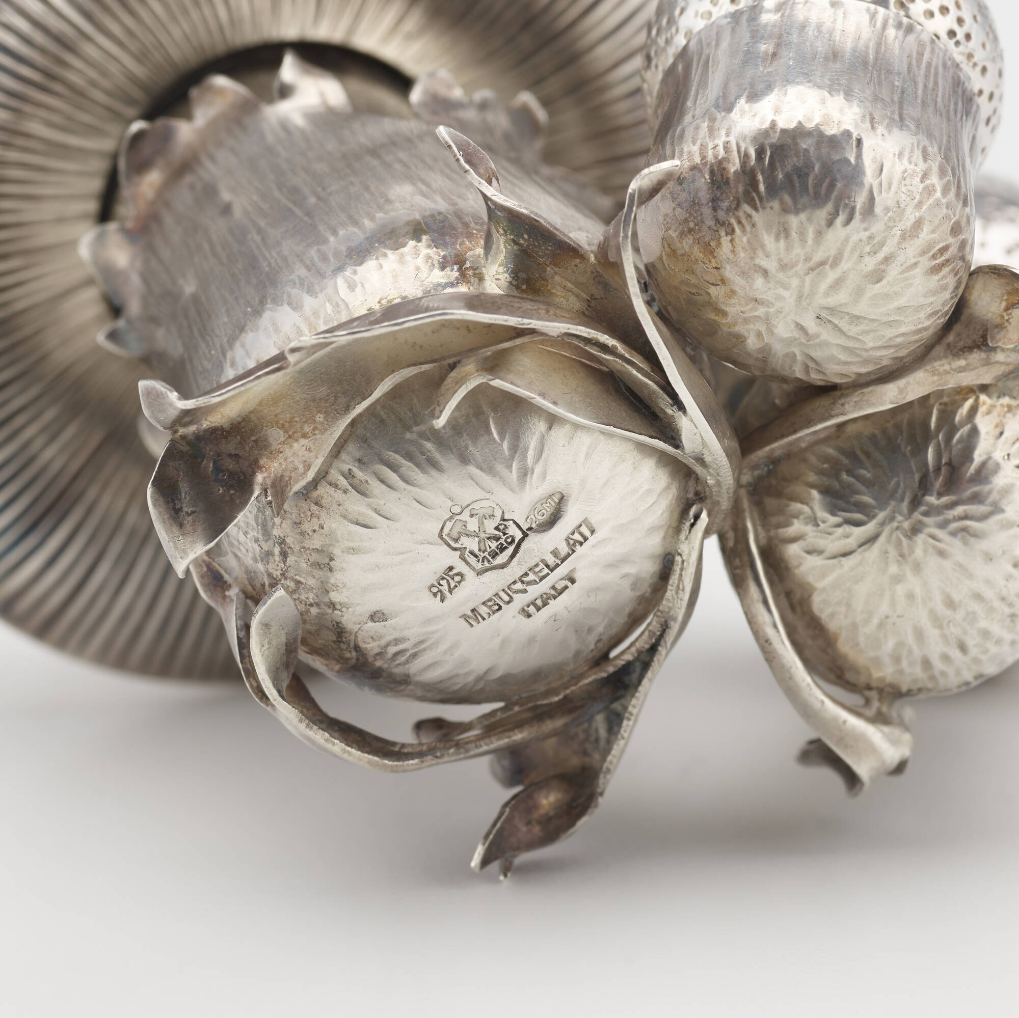 316: MARIO BUCCELLATI, Mushroom salt and pepper shaker set