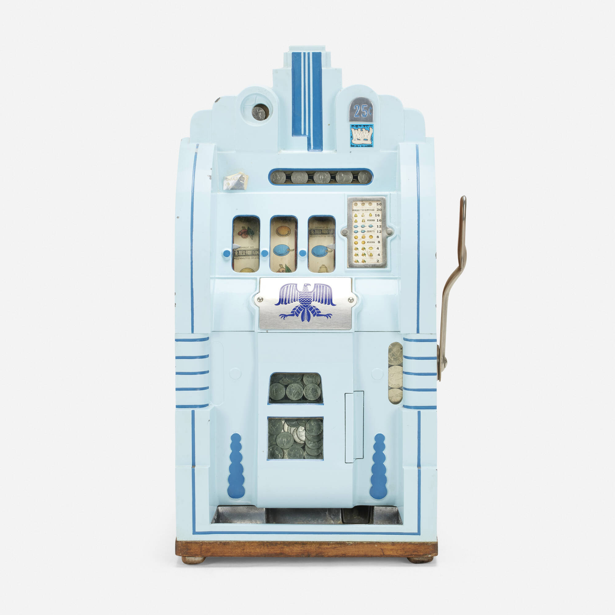 317: MILLS NOVELTY CO., 25-Cent Extraordinary Gum Fruit slot 