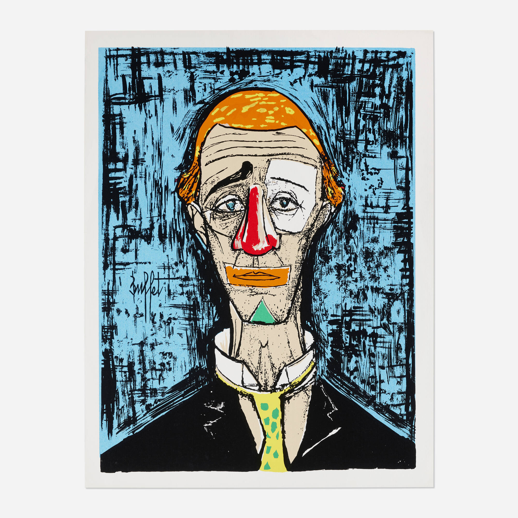 ベルナール・ビュッフェ【Tete d'ecorche de dos】 Les Ecorchés: Tête d'écorché (1964) by Bernard Buffet – Artchive