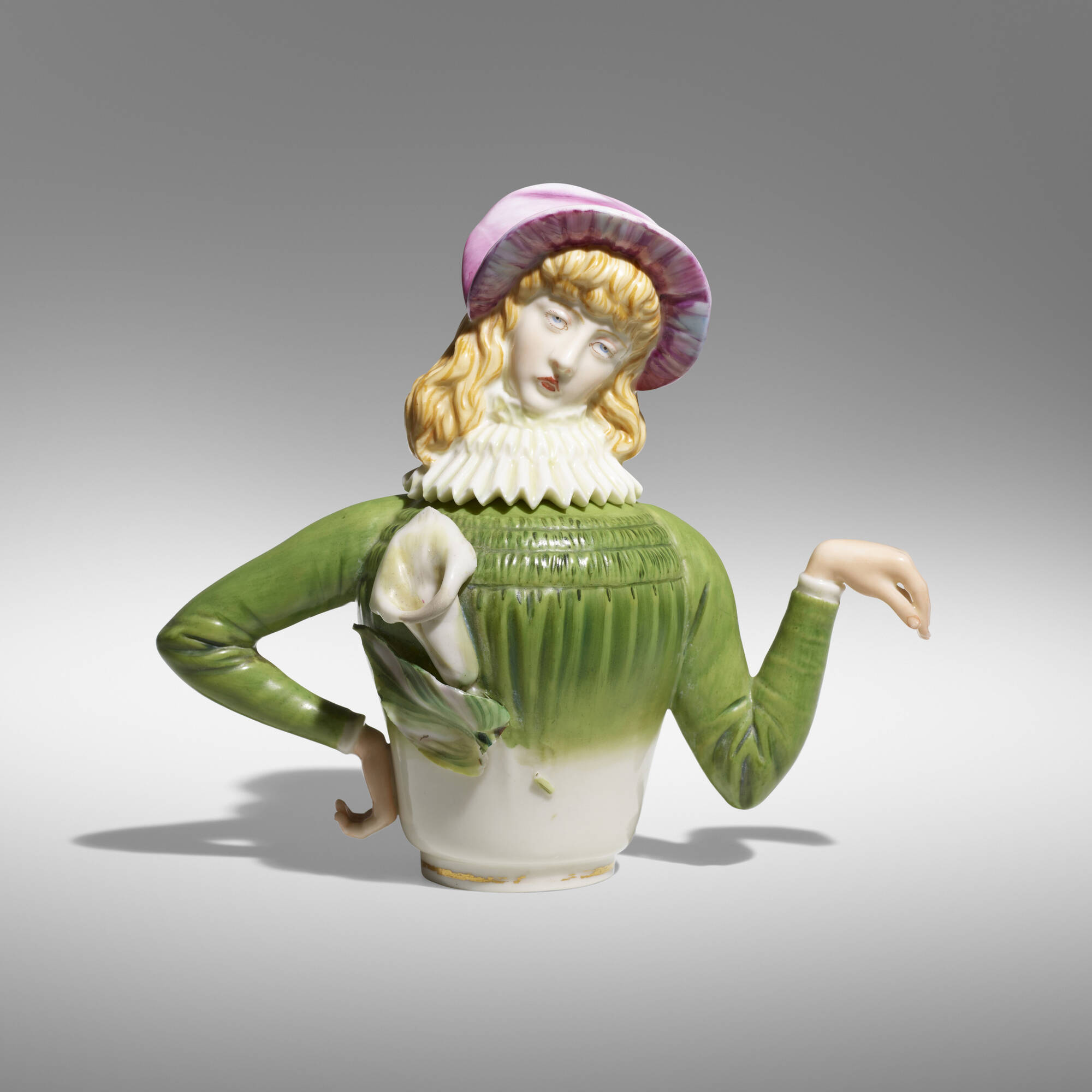 371 JAMES HADLEY FOR ROYAL WORCESTER PORCELAIN COMPANY Aesthetic Patience teapot and cover Fine Art Furniture Decorative Arts 19 October 2022 Auctions Toomey Co. Auctioneers