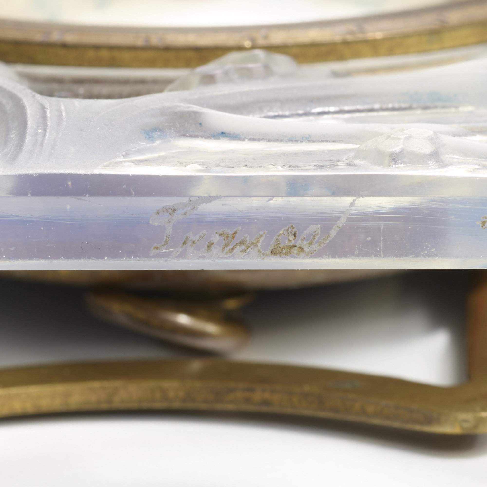 390: RENÉ LALIQUE, Inséparables eight-day clock < Art