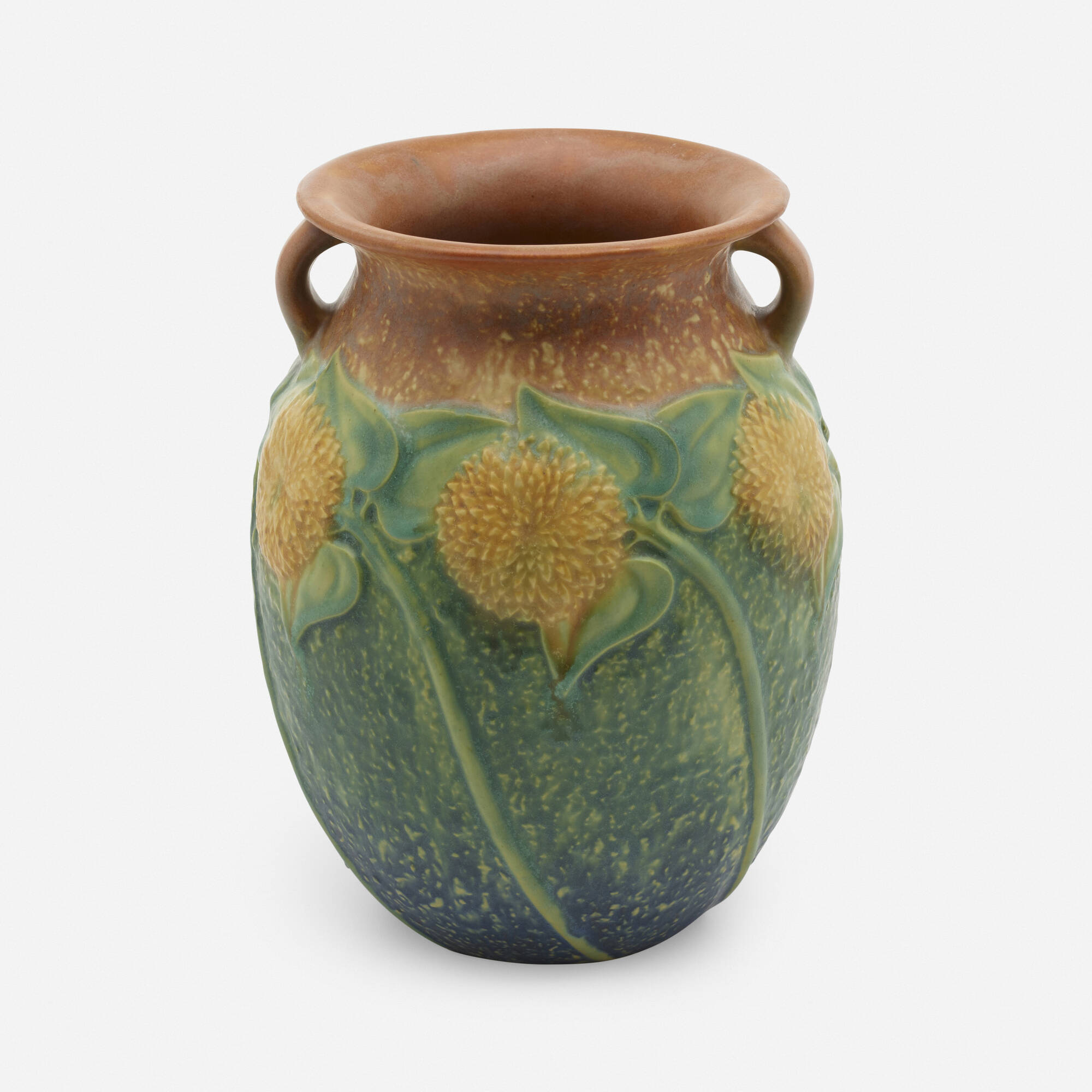 【CPGN STUDIO】Roseville Flower Long Sleeve 398: ROSEVILLE POTTERY, Sunflower vase, model 491-8