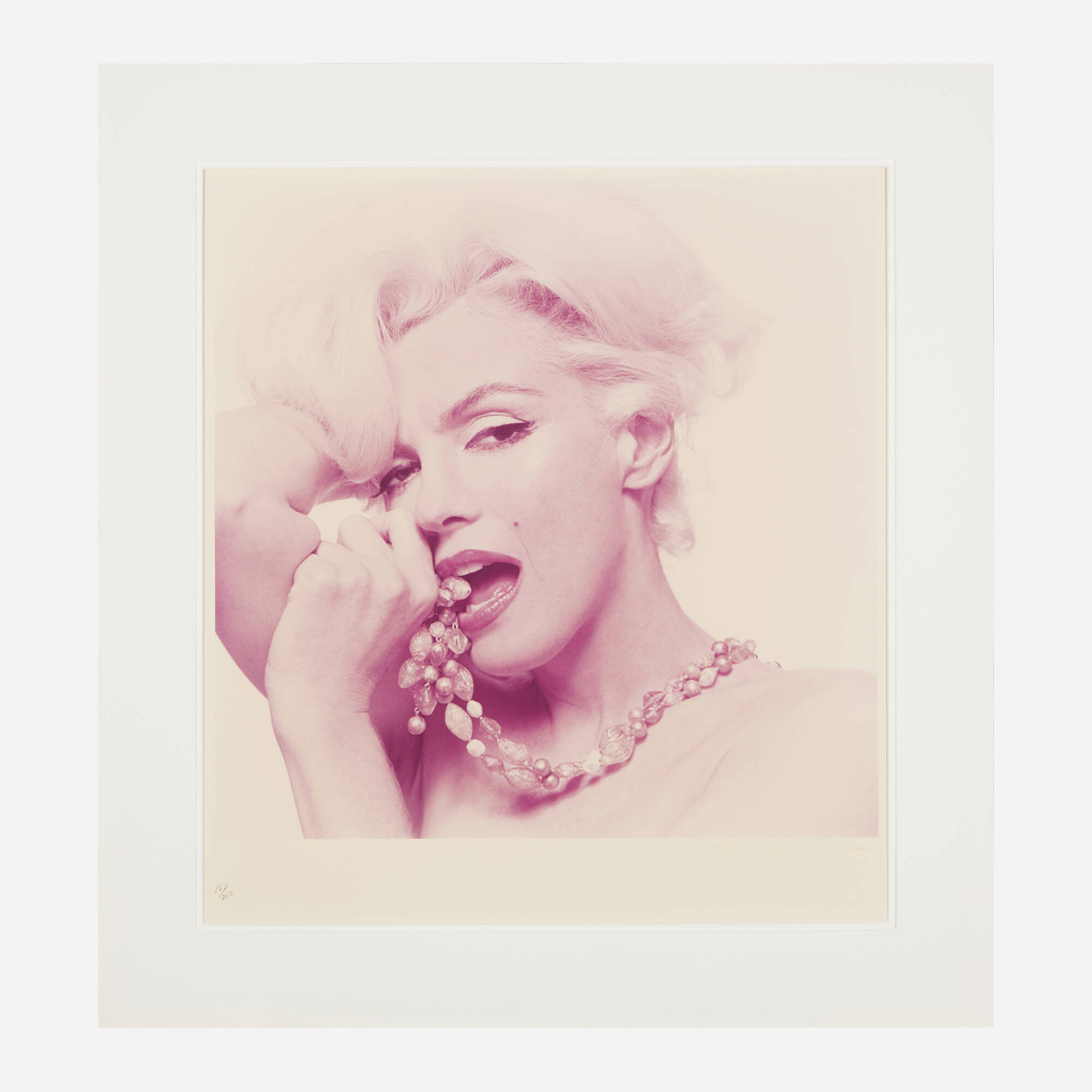 488: BERT STERN, Marilyn Monroe with Beads (from The Last