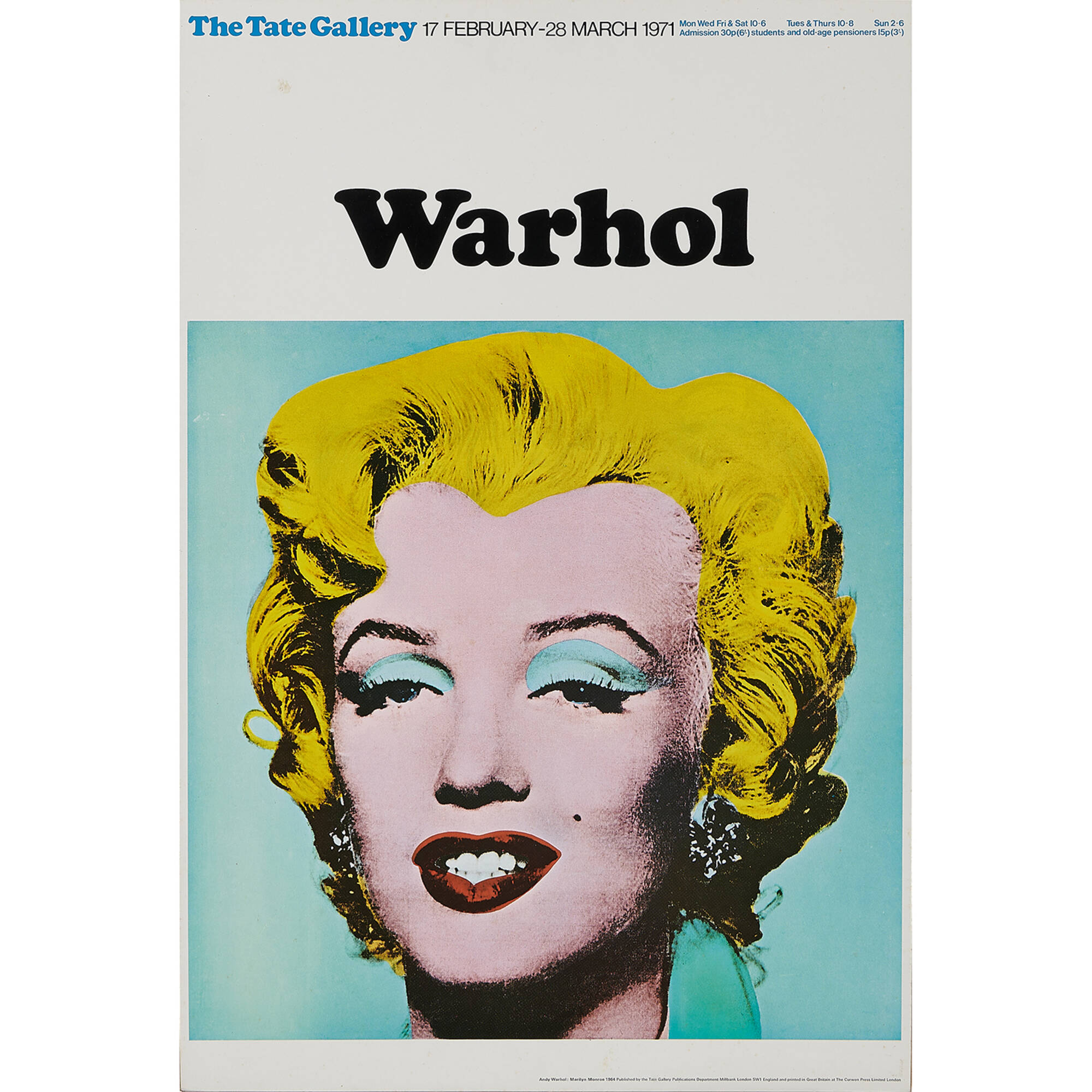 最安プラン Exhibition Warhol WARHOL, ANDY 50: Poster Tate The for 画集