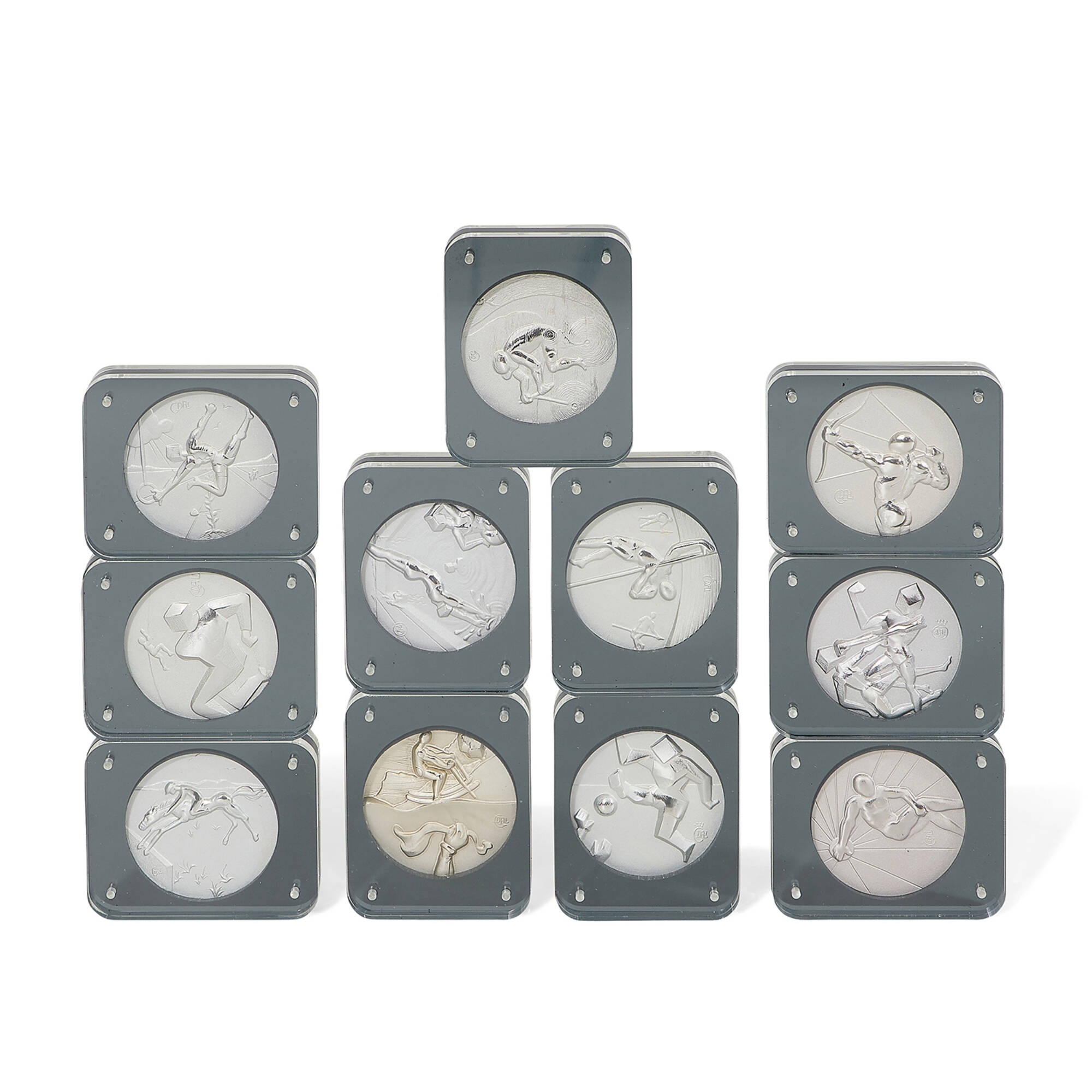 527: SALVADOR DALÍ, Olympic Collection, 1984 (11 medallions) to commemorate  the 1984 Summer Olympics in Los Angeles < Prints & Multiples, 7 April 2022  < Auctions | Toomey & Co. Auctioneers