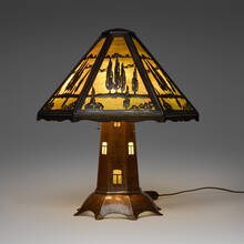 LIMBERT, Rare Windmill variation scenic table lamp | Toomeyco.com