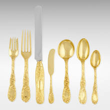 CHARLES GROSJEAN FOR TIFFANY & CO., Chrysanthemum flatware service | toomeyco.com