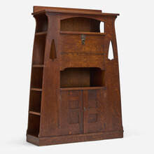 LIMBERT, Rare and Early drop-front desk with cut-outs, model 712 | Toomeyco.com