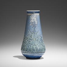 LEONA NICHOLSON FOR NEWCOMB COLLEGE POTTERY, Early vase with yucca | toomeyco.com