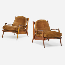 PHILLIP LLOYD POWELL, Pair Of New Hope Lounge Chairs | toomeyco.com