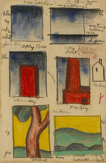 ブルーム　アーメンコーナー　絵画 205: OSCAR BLUEMNER, Eight sketches < Fine Art, 10 October