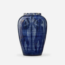 MARY WOLCOTT RICHARDSON FOR NEWCOMB COLLEGE POTTERY, Rare and Early 'Rastus on Parade' vase | toomeyco.com