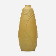 ARTUS VAN BRIGGLE FOR VAN BRIGGLE POTTERY, Early vase with morning glories | toomeyco.com